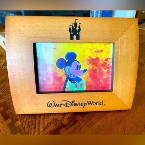 Vintage Walt Disney World 4x6 Wood Picture Frame NWT